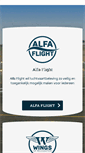 Mobile Screenshot of alfaflight.be